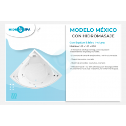 Tina de hidromasaje méxico de 1.60 x 1.60 x 0.50 para 1 persona Tina de hidromasaje méxico de 1.60 x 1.60 x 0.50 para 1 persona